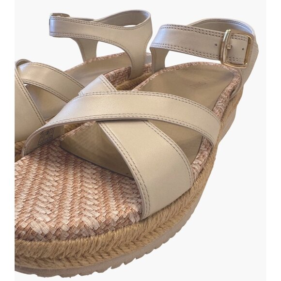 Vionic Mar Size 7.5 Strappy Platform Sandal - Cream NWOB $135 - Picture 6 of 12